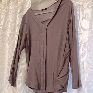Gray with hint of purple women’s blouse